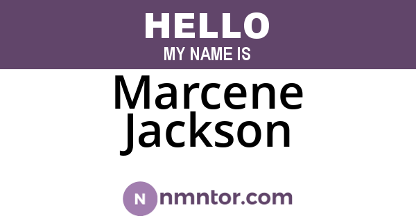 Marcene Jackson