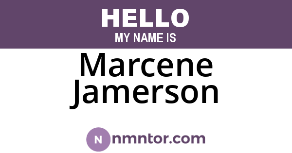 Marcene Jamerson