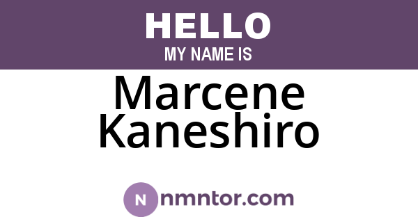 Marcene Kaneshiro