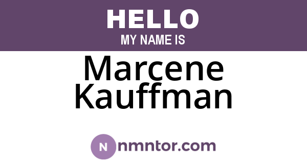Marcene Kauffman