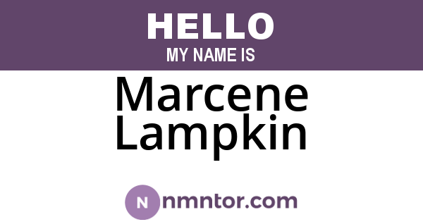 Marcene Lampkin