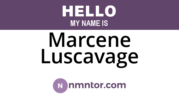 Marcene Luscavage