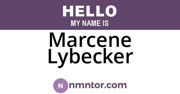 Marcene Lybecker