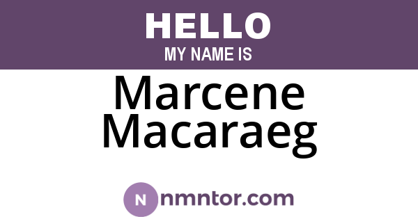 Marcene Macaraeg