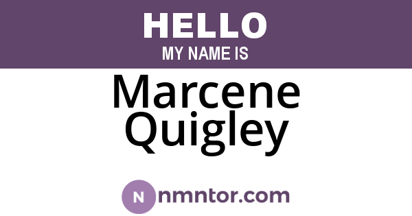Marcene Quigley