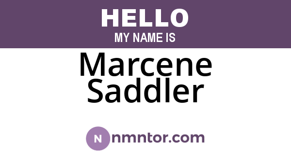 Marcene Saddler
