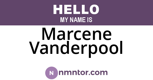 Marcene Vanderpool