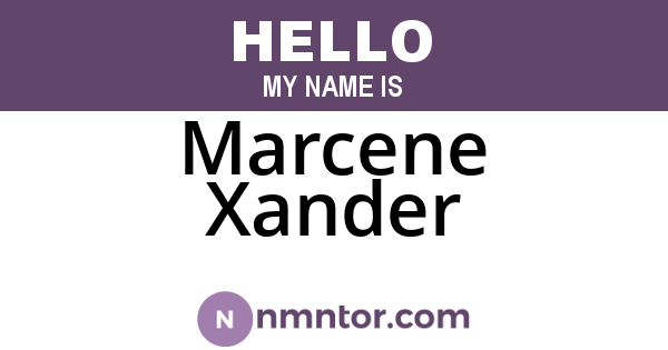 Marcene Xander