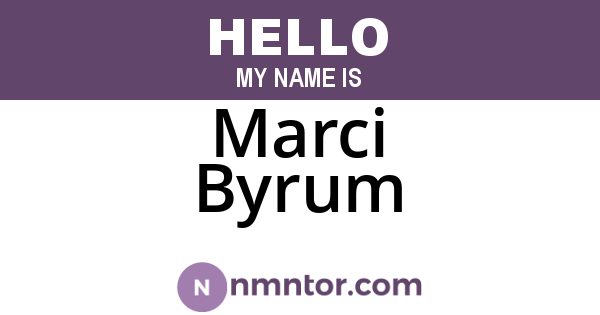 Marci Byrum