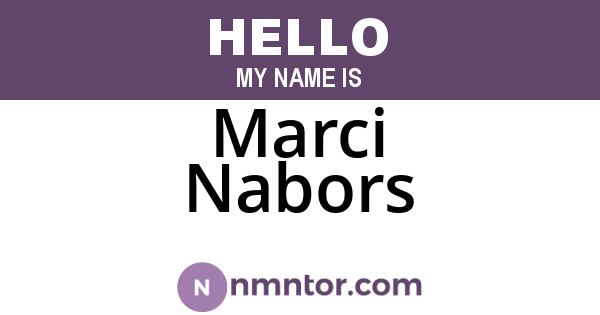 Marci Nabors
