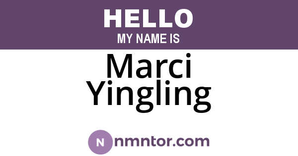 Marci Yingling