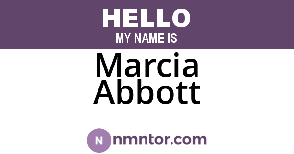 Marcia Abbott