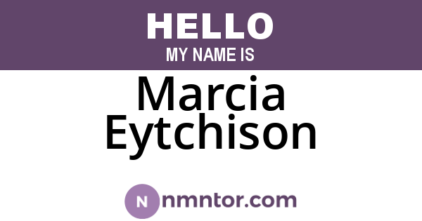 Marcia Eytchison