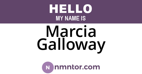 Marcia Galloway