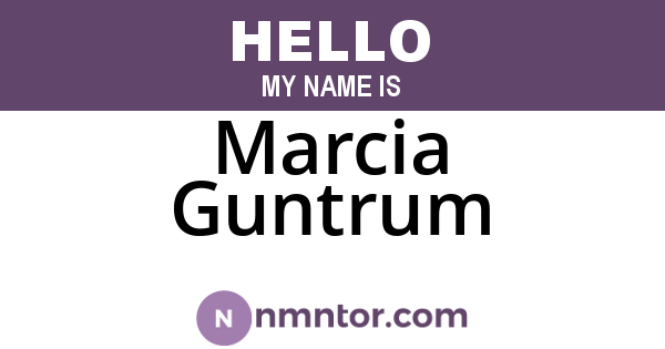 Marcia Guntrum