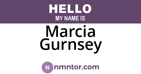Marcia Gurnsey