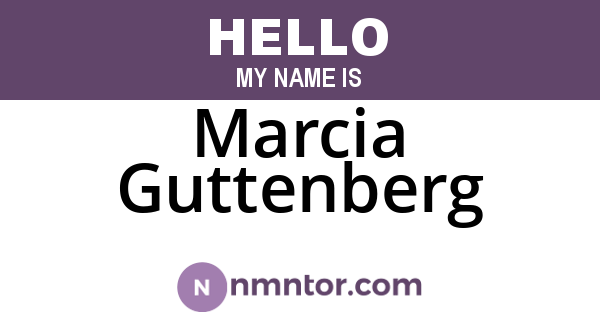 Marcia Guttenberg