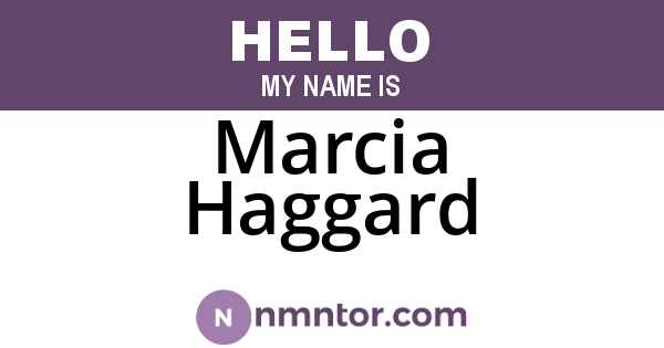 Marcia Haggard