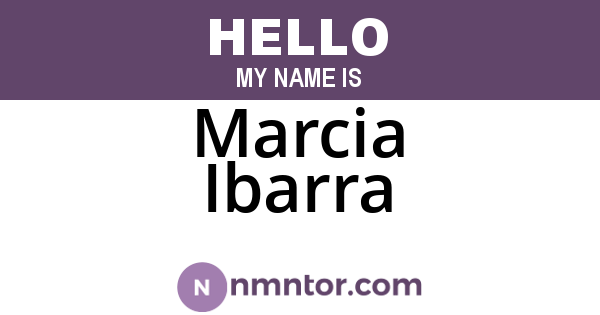 Marcia Ibarra