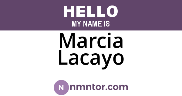 Marcia Lacayo