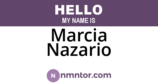 Marcia Nazario