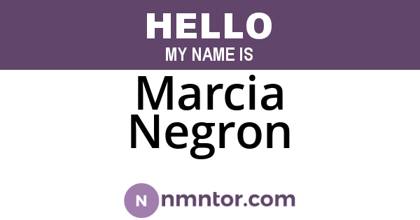 Marcia Negron