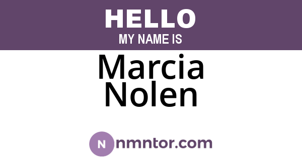 Marcia Nolen