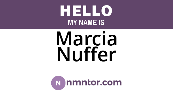 Marcia Nuffer