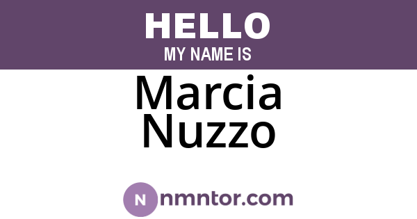 Marcia Nuzzo