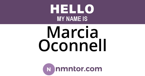 Marcia Oconnell