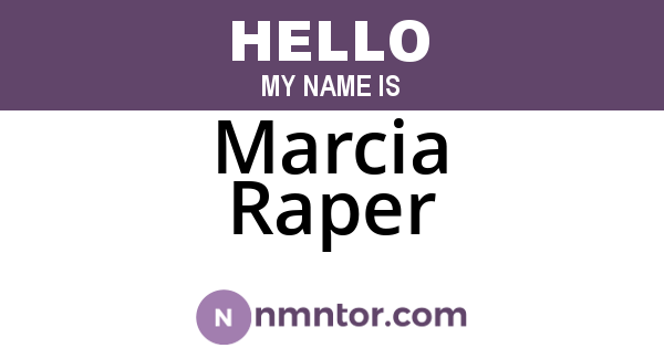 Marcia Raper