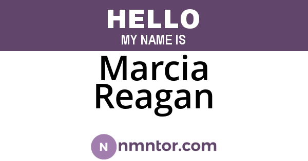 Marcia Reagan