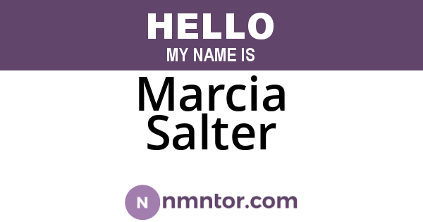Marcia Salter