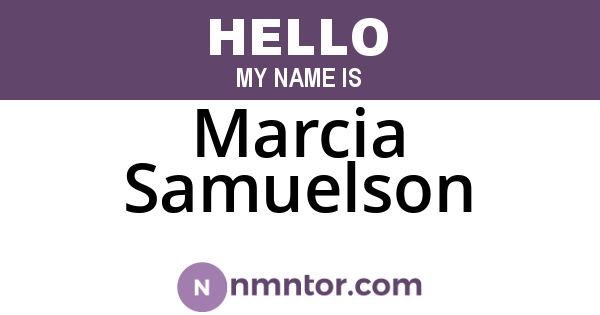 Marcia Samuelson