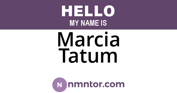 Marcia Tatum