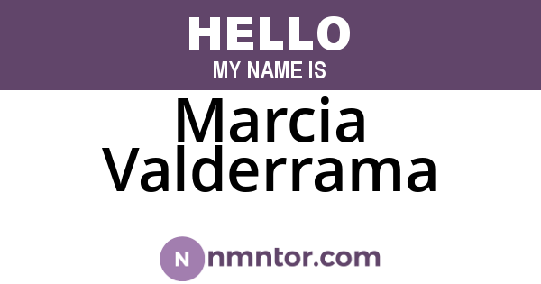 Marcia Valderrama