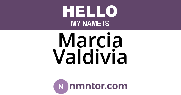Marcia Valdivia