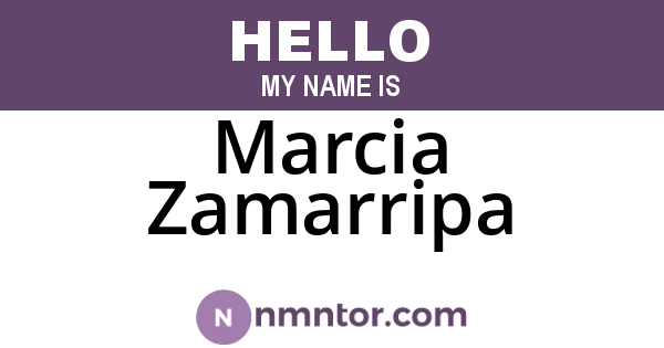 Marcia Zamarripa