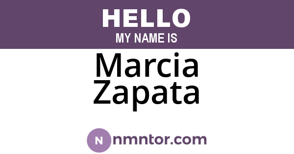 Marcia Zapata