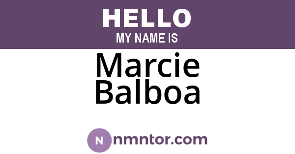 Marcie Balboa
