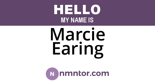 Marcie Earing