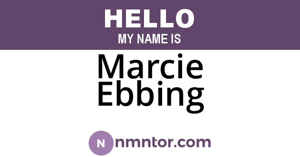 Marcie Ebbing