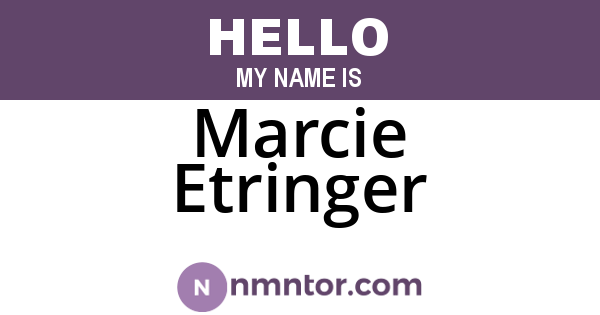 Marcie Etringer