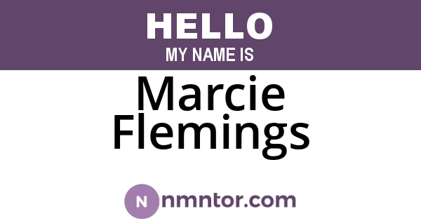 Marcie Flemings