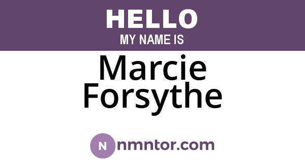 Marcie Forsythe