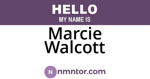 Marcie Walcott