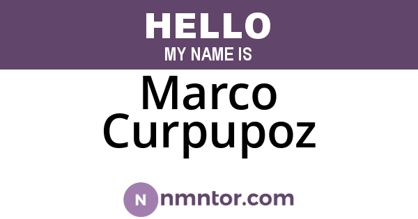 Marco Curpupoz