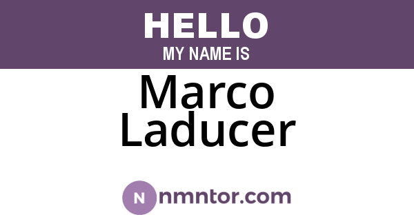 Marco Laducer