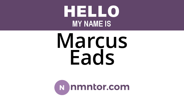 Marcus Eads