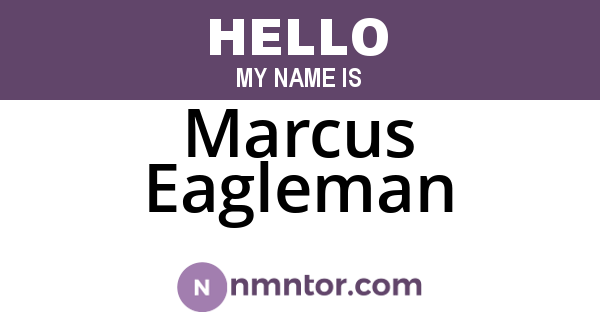 Marcus Eagleman